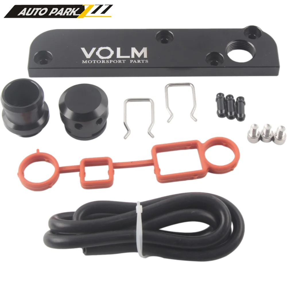 Set Di Adattatori Pcv Di Spedizione Gratuita Per Audi Vw 2.0 Tfsi Ea113 Soluzione Di Coppia Del Motore Adattatore Pcv Billet Con Coperchio Del Kit Boo