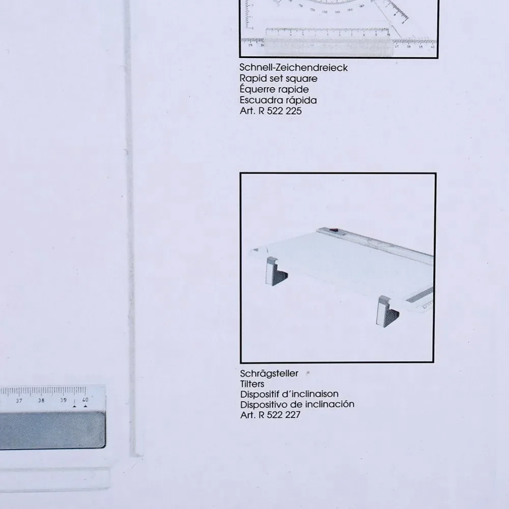 Multifuctional A3 Drawing Board Table Pad with Parallel Motion and Adjustable Angle Rulers Scho