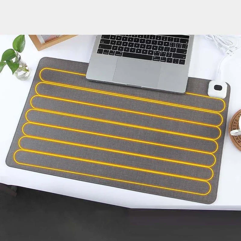 Electric Heat Mouse Pad Table Mat Display Temperature Heating Mouse Pad Keep Warm Hand For Office Computer Desk Keyboard Winter 3