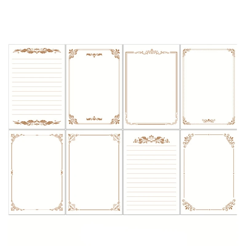 

B36C Letter Papers Stationery White Blank Envelop Set Letter Paper Set Multi-purpose for Party Invitation Thanksgiving Gifts
