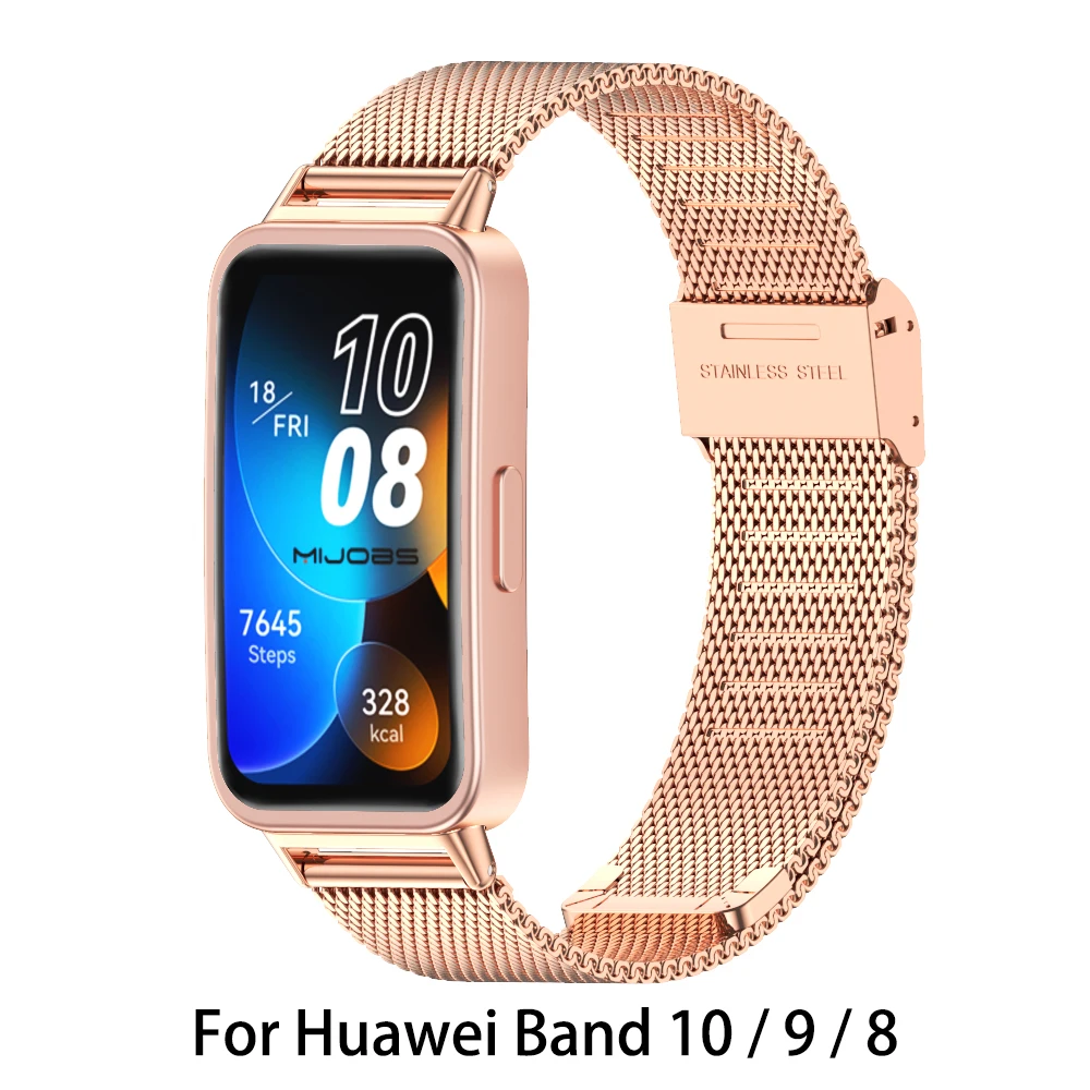 Premium Metal Wristband Bracelet - Smartwatch Strap Replacement Accessory