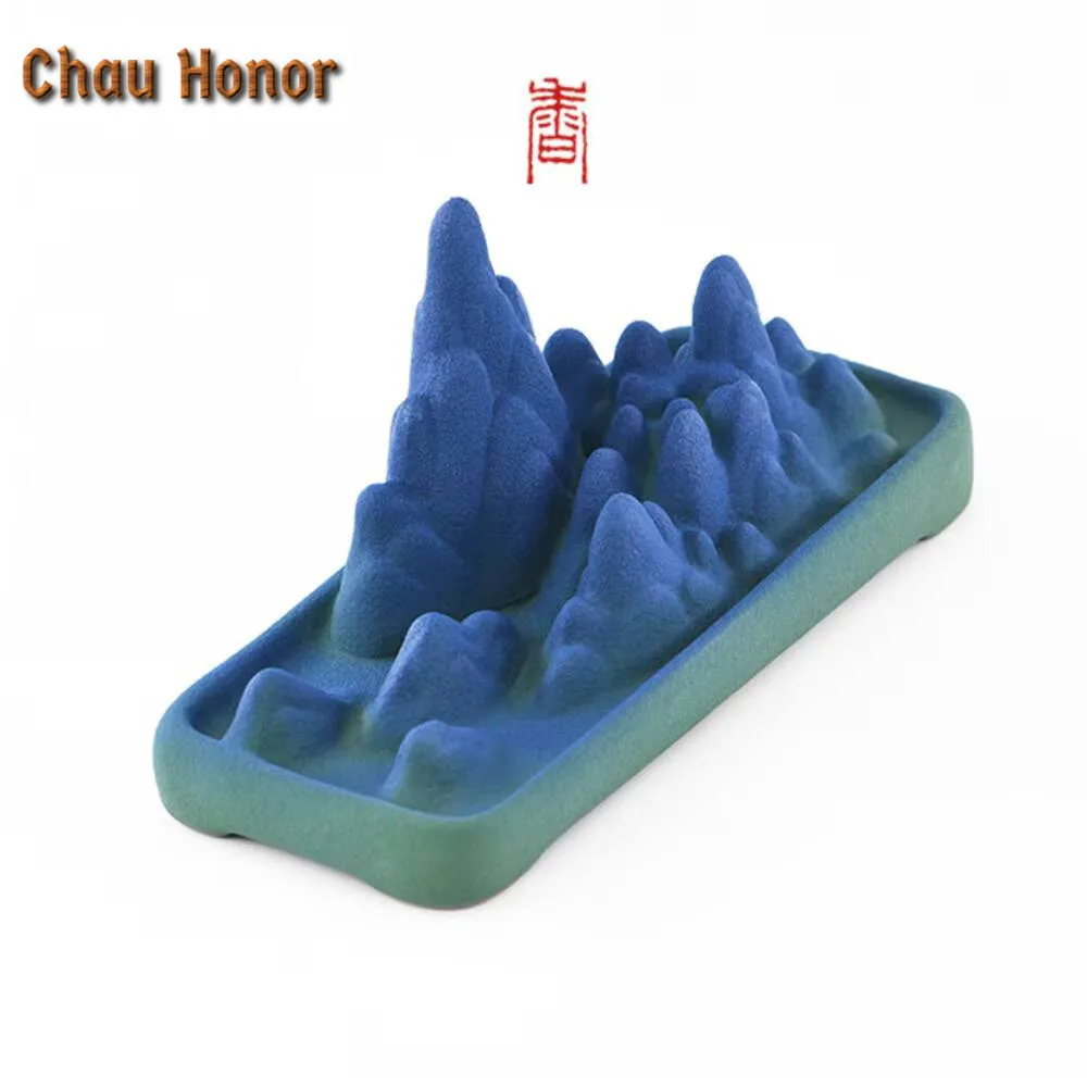 Handmade Coarse Pottery Ceramic Thread Incense Insertion Creative Backflow Burner Zen Censer Burner Holder Ornaments Decoration