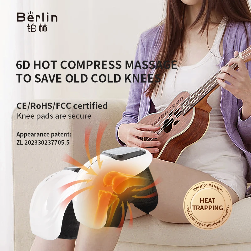 Electric Smart Knee Massager Pain Relief Acupuncture physical rheumatic heated vibration therapy pain relief device Arthritis 3