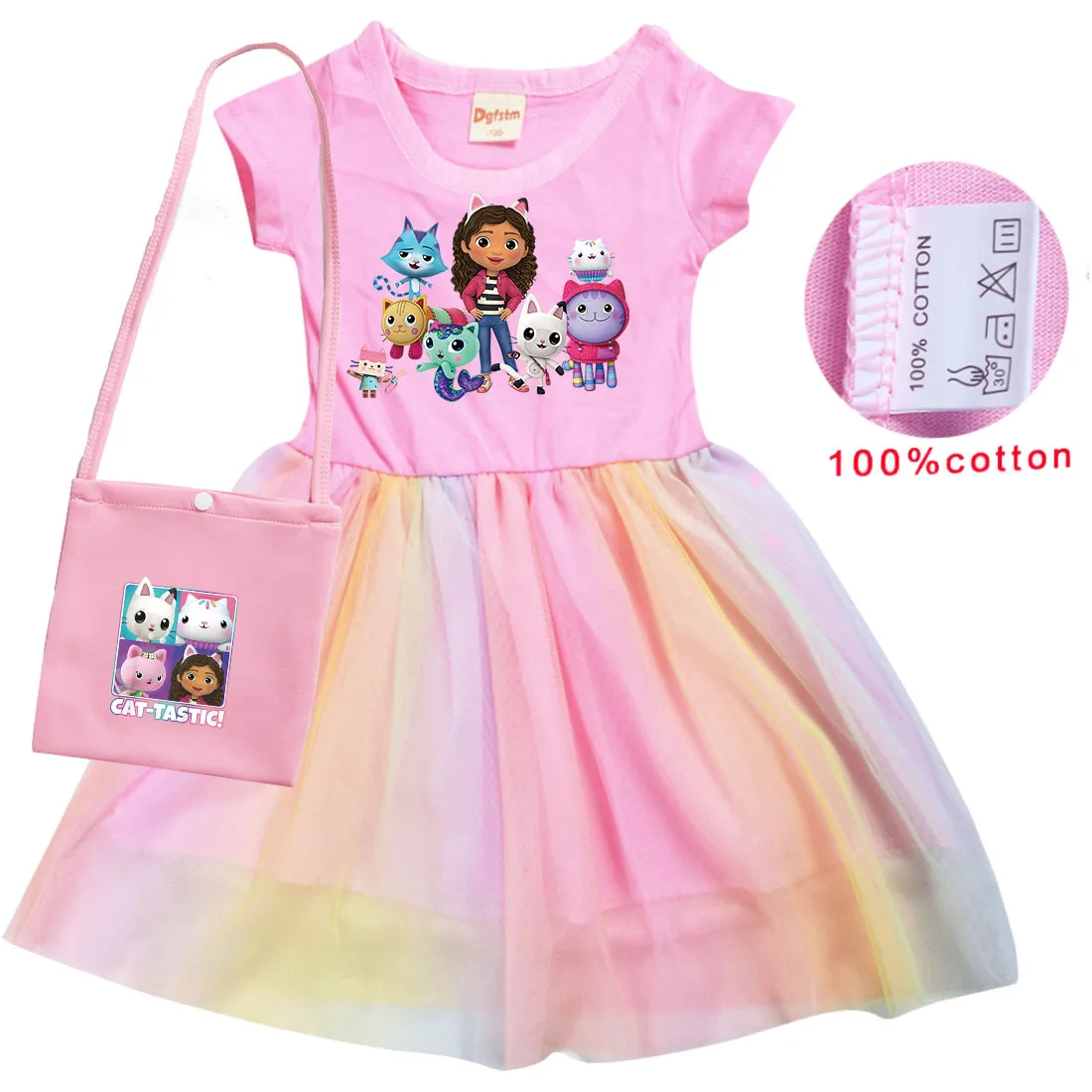 

2024 Summer Baby Gabbys Dollhouse Girls Dress Beautiful Girls Infant Princess Dresses lace Children Clothes Kids Clothing Dress
