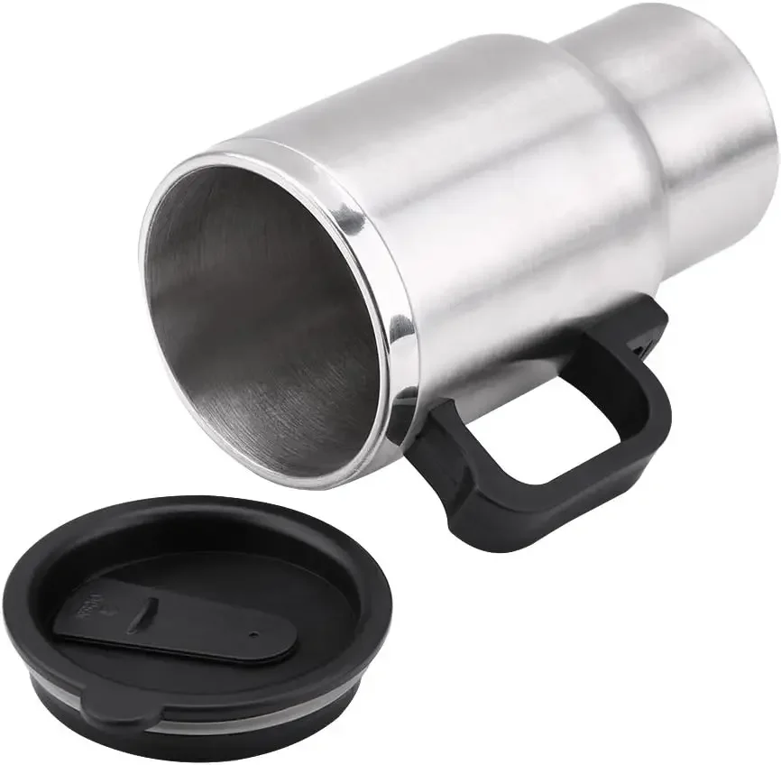 Heated Travel Mug,  Tea Kettle,   Mug, 12V 450ml  In  Stainless Steel Travel Heating Cup Coffee Tea  Cup Mug Travel  Kettle for 5
