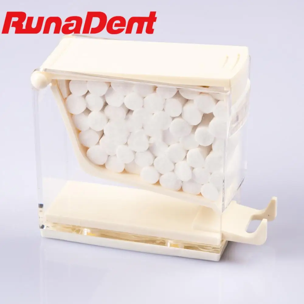 

Dental Cotton Roll Dispenser Holder Storage Organizer Box Press Type