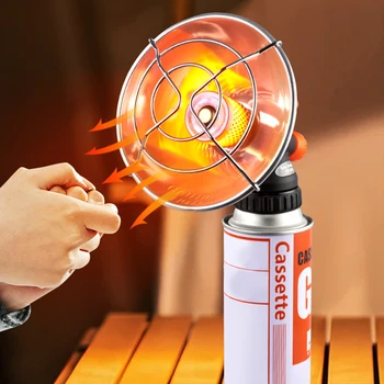 Portable Propane Heater with Protective Mesh Mini Camping Heater Safe Tent Heater Outdoor Heater for Outdoor Fishing Camping 2