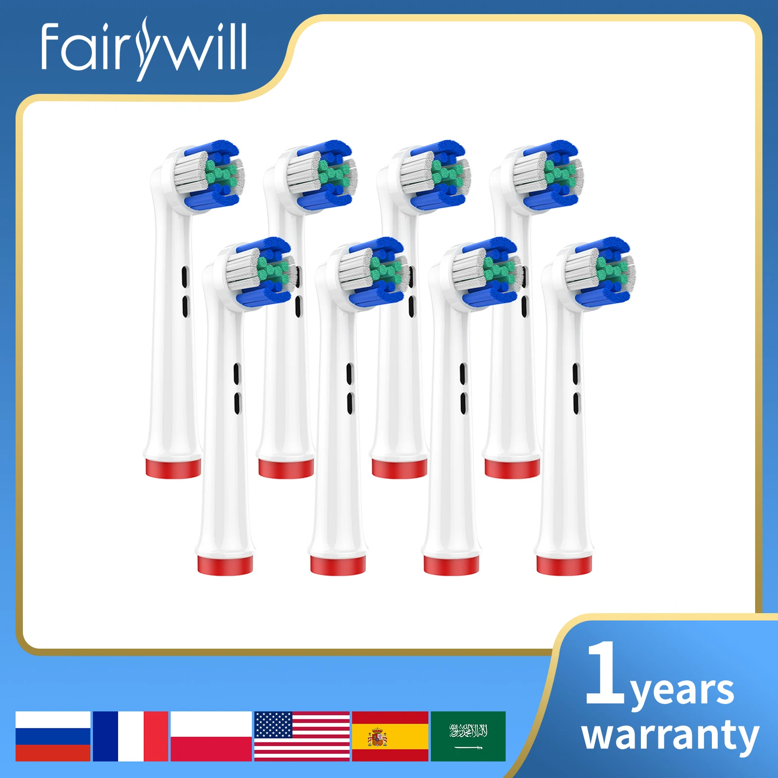 4pcs/8pcs Electric Toothbrush Replacement Brush Heads for Oral B Sensitive Brush Heads Bristles D25 D30 D32 4739 3709