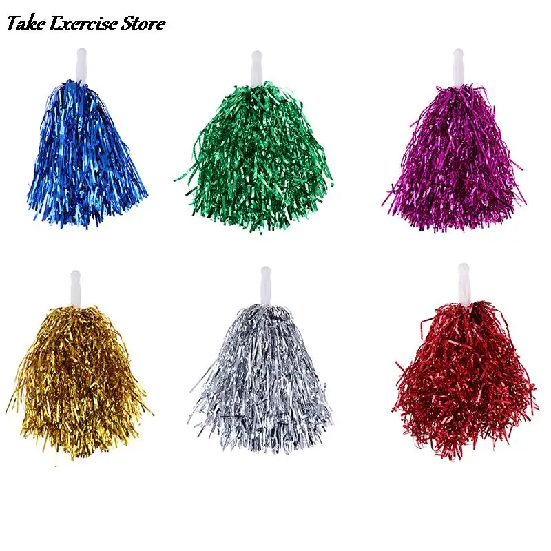 1Pc Cheer Dance Sport Supplies Competition Cheerleading Pom Poms Flower Ball Lighting Up Party Cheering Fancy Pom