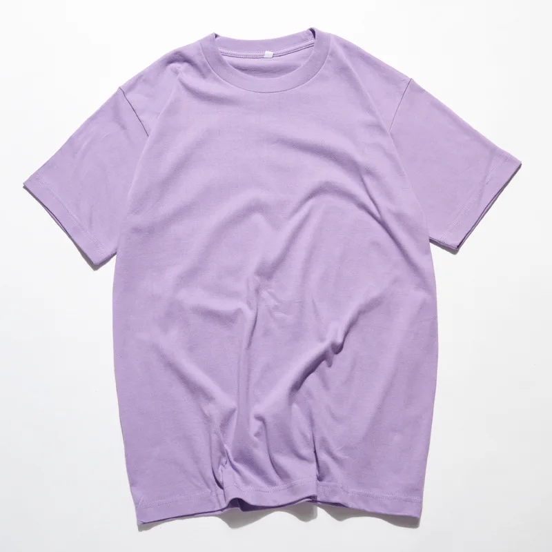 Summer new men's round collar short sleeve T-shirt with cotton fabric casual and simple