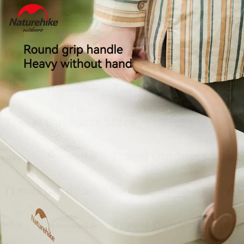 Naturehike Portable Cooler Insulated Box Ice Storage Bag Camping Bucket Outdoor Freezer Picnic Refrigerator 24h Fresh 13/24/33L