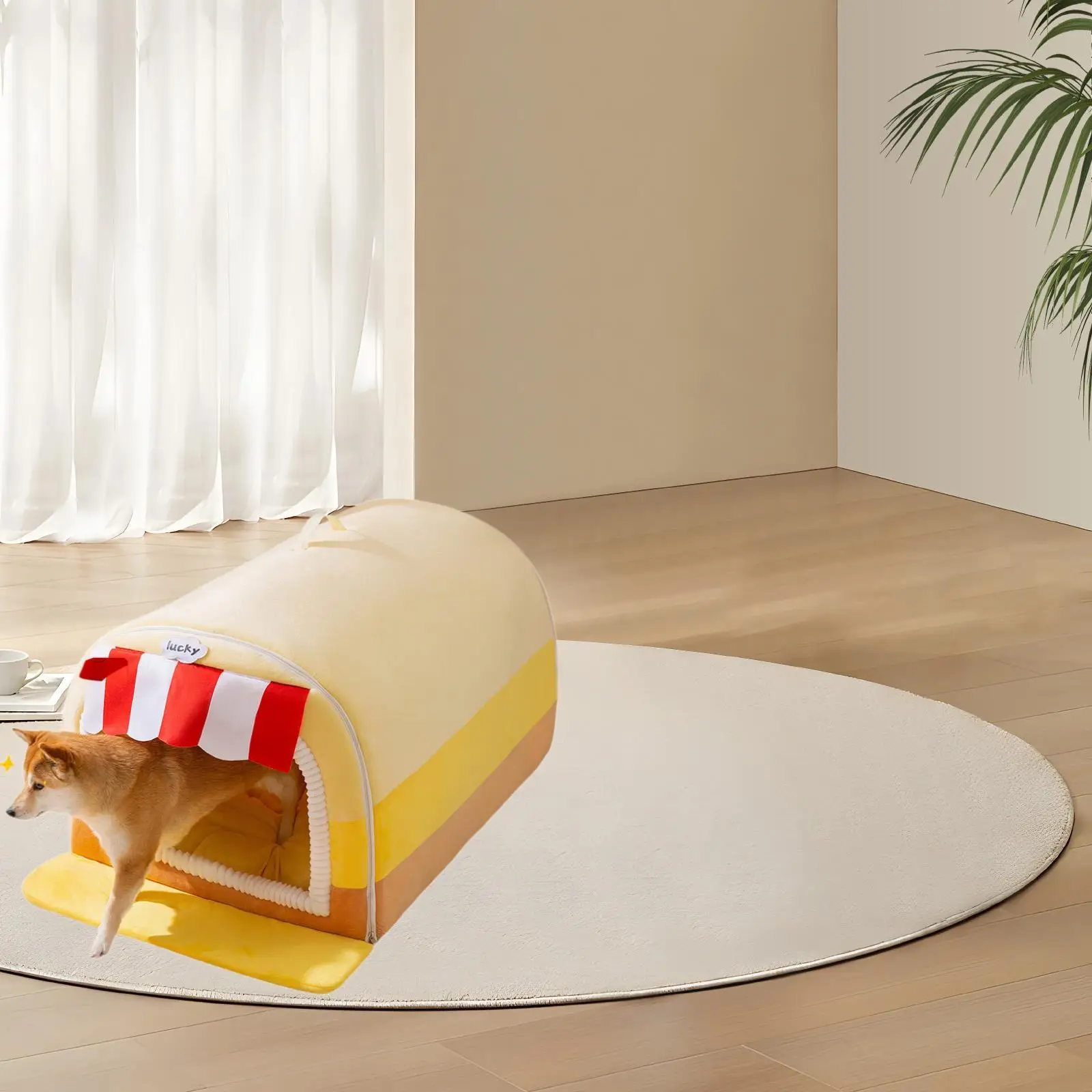 Warm Dog House Removable & Washable Soft and Comfortable Windproof Portable House for Indoor Home Use Pup Kitty Small Sized Pets