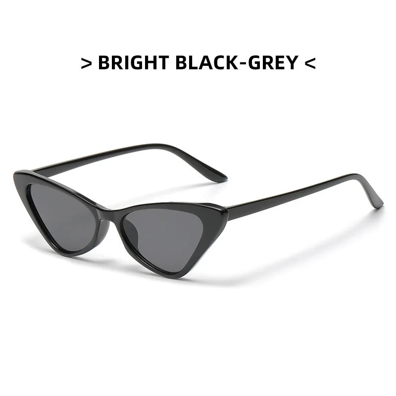 Retro Cat Eye Sunglasses UV400 Eyewear For Women Small Frame Vintage Fashion Shades