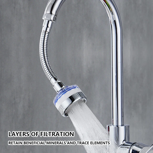 360 °   องค์ประกอบตัวกรองน้ําก๊อกน้ําขจัดคลอรีนโลหะหนักกรองฝักบัวหัวอาบน้ํากรองเครื่องกรองน้ํากระด้างนุ่ม 2