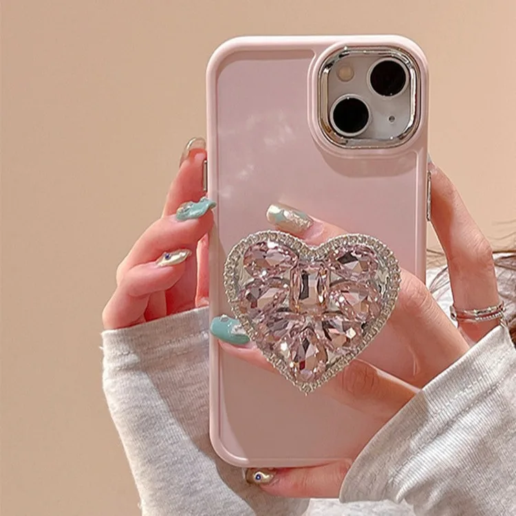 

Stylish and Simple Rhinestone Ring for iPhone, Protective Case, Scratch-resistant, 15 Pro Max, 14 Plus, 13 Pro Max, 12 Pro, 11