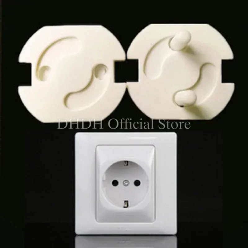8pcs Baby Safety Electrical Plastic Safe Lock Child Safety Guard Protection Anti Electric Shock Plugs Protector Rotate Cover