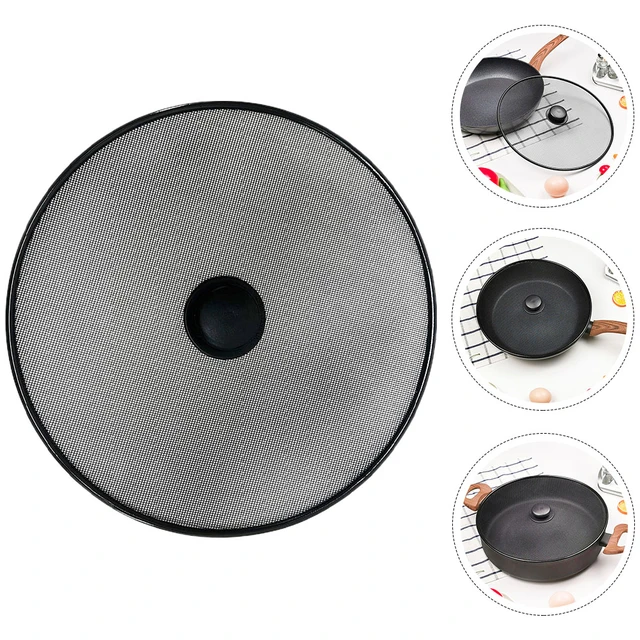 Splatter Guard Cover Oil Screen Grease Pan Frying Lid Dome Pot