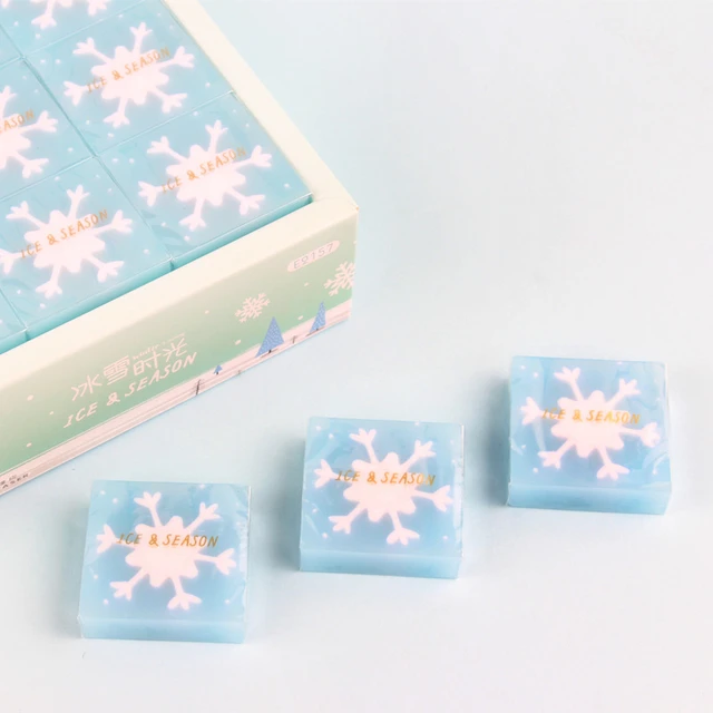 Snowflake Erasers