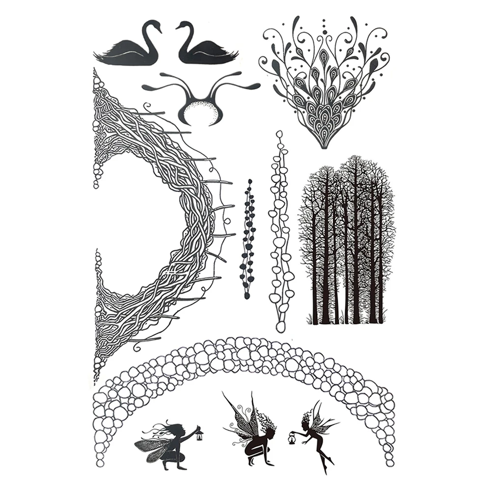 Plant branches set Rubber Stamps Clear Stamp Seal For DIY Scrapbooking Card Making Photo Album Handmade Crafts stamps silicone clear stamps clear rubber stamps