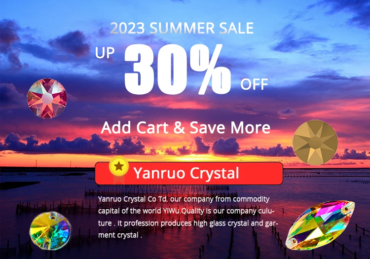 YANRUO 2088 8 빅 8 작은 Siam 핫픽스 크리스탈 아플리케 체조 드레스, 라인석 다리미, DIY 크리스탈 의류