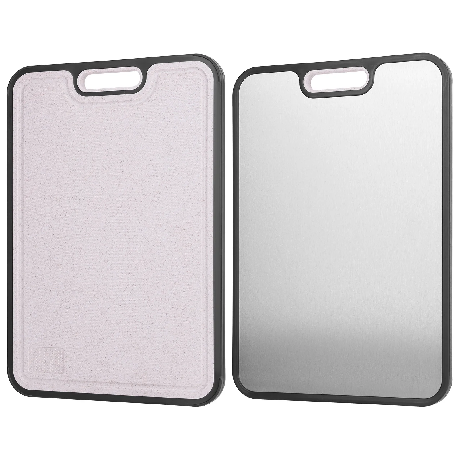 Rounded Edge Cutting Board Wear Resist Wheat Straw Chopping Board Thicken Large Meat Chopping Board for Fruit Vegetables Meat