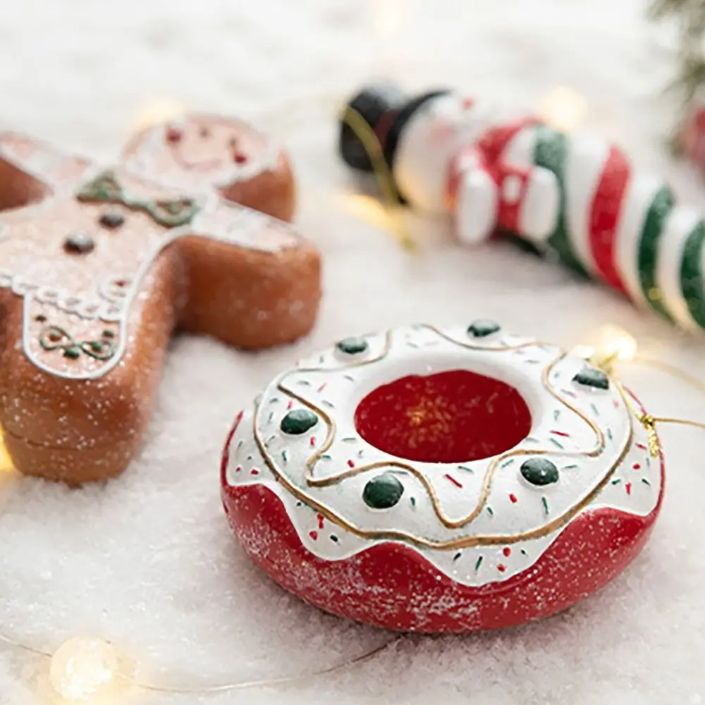 Vícebarevná vánoce závěsný přívěsky lollipop bonbóny sněhulák perník muž kapat ornamenty hoblík trénovat dr. house večírek