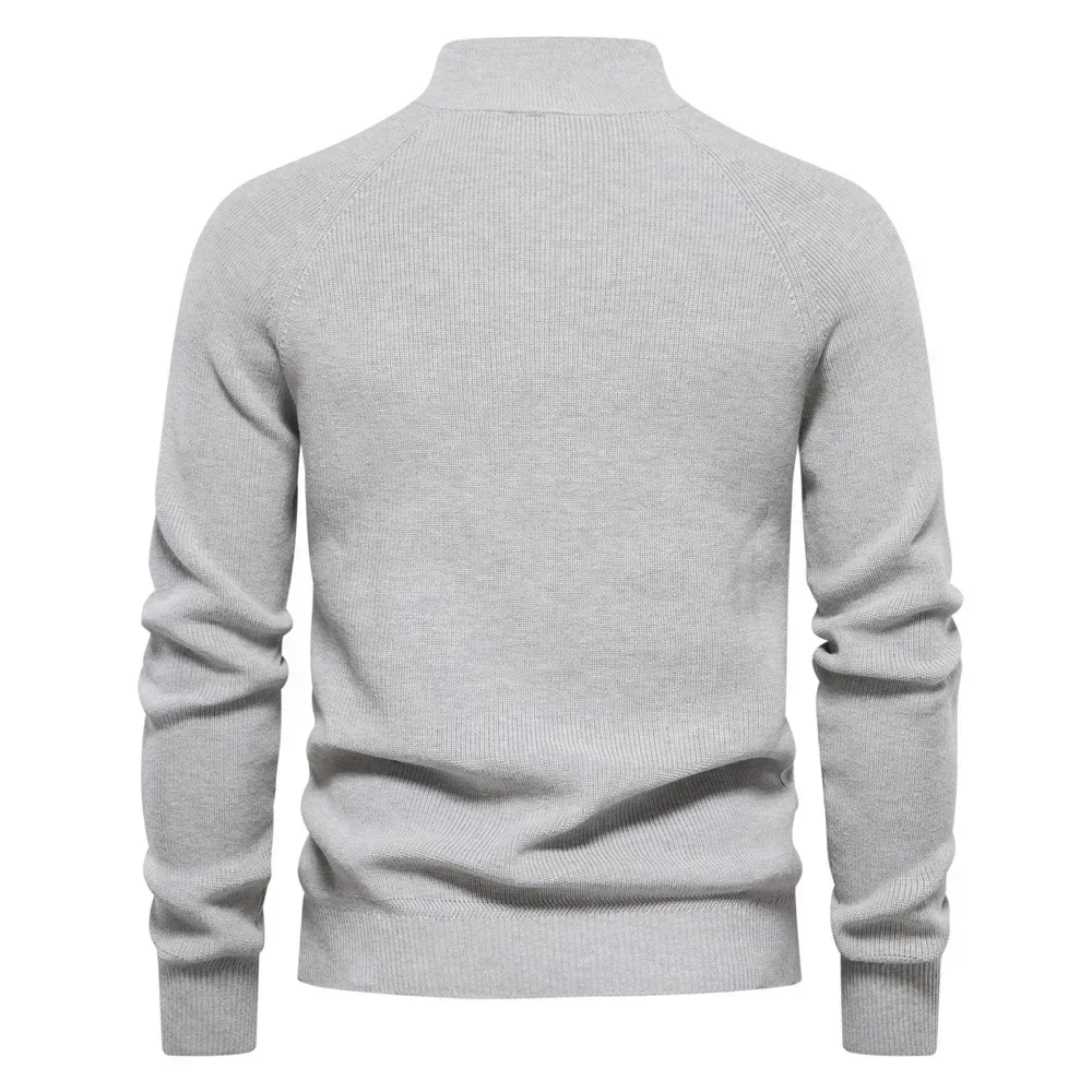 New Luxury Men's Golf Sweater Long Sleeve Round Neck Outdoor Casual Brand Pullover Fashion Brand Knitted Sweater Jacket