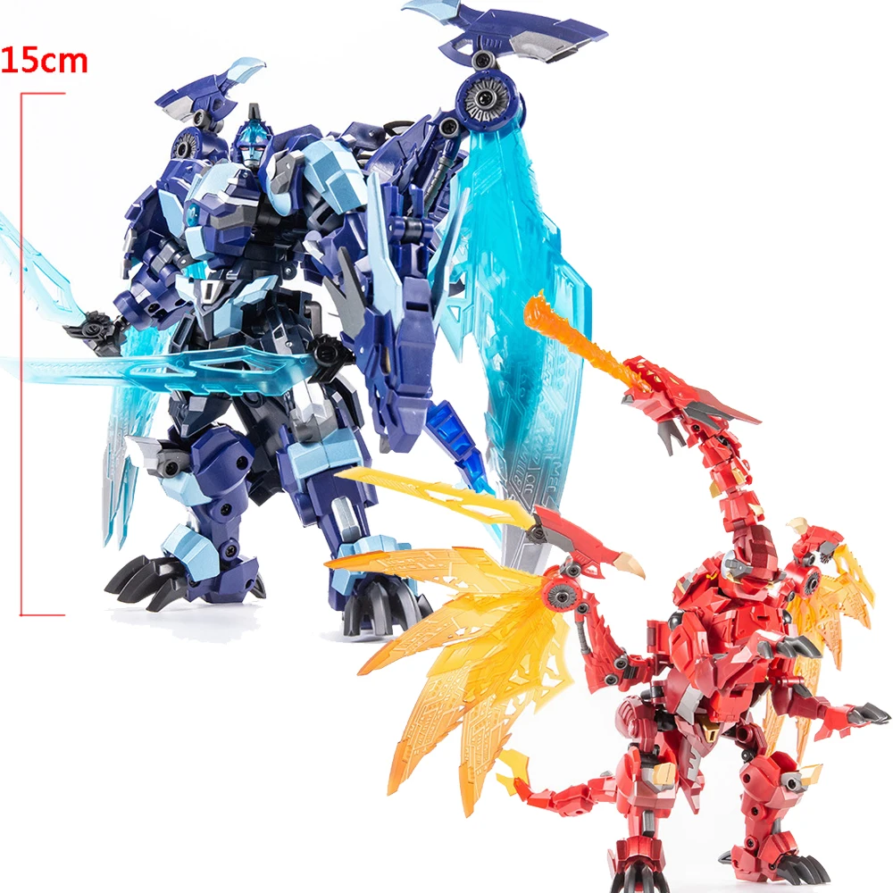 18cm Heroïsche Actiefiguur Transformerende Robot Auto Speelgoed Kinderen DIY Spe