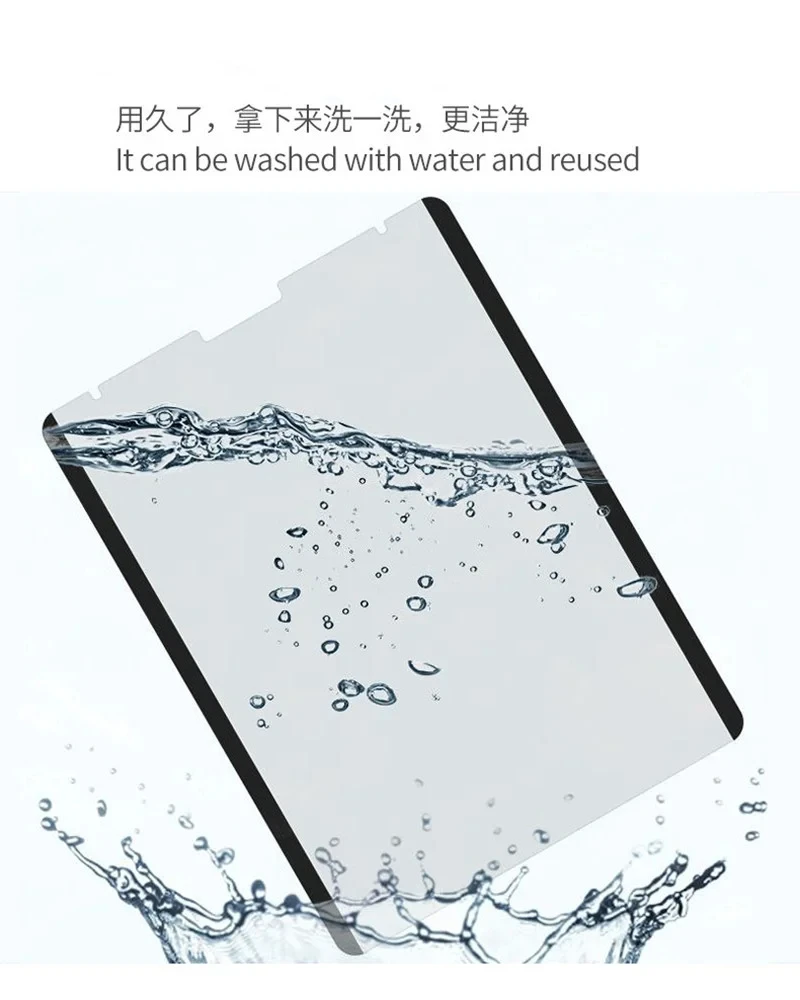 

Paper Screen Protector for iPad Air 4/5 2022 For iPad Pro 11 12.9 2022 10.2 8th 7th 9th Mini 6 Removable Magnetic attraction
