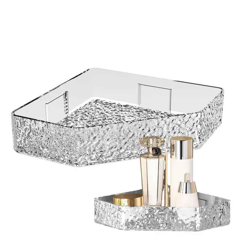 

Треугольная прозрачная полка для душа, органайзер для шампуня, ванной комнаты, настенный угловой держатель