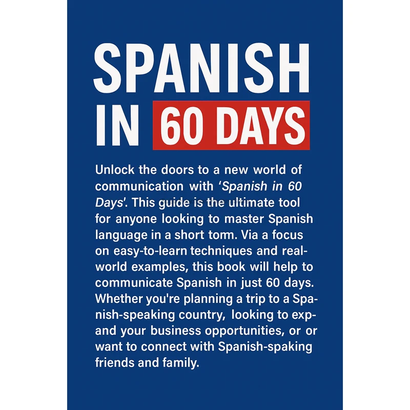 Master Spanish in 60 Days: Fluent Conversations with Essential Slang and Phrases