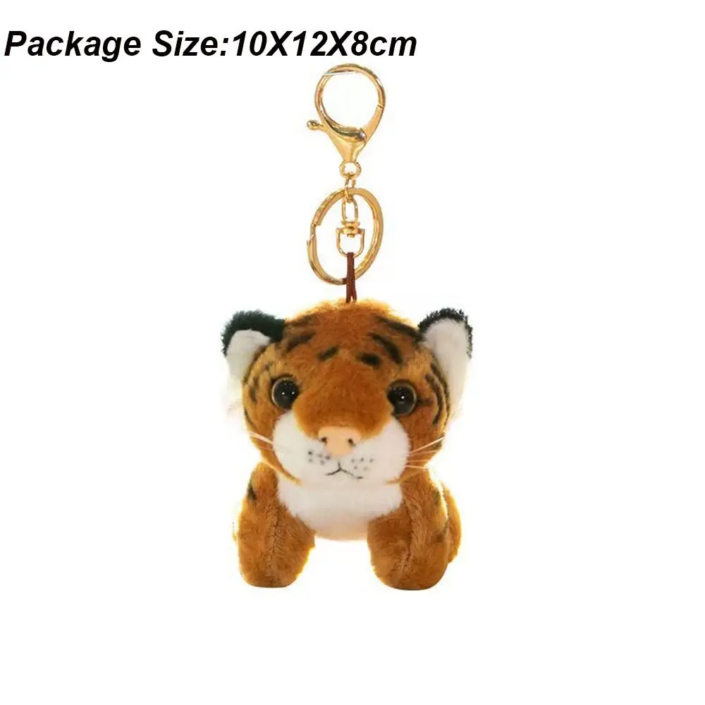 Soft Plush Tiger Keychain Stuffed Animal Decoration
