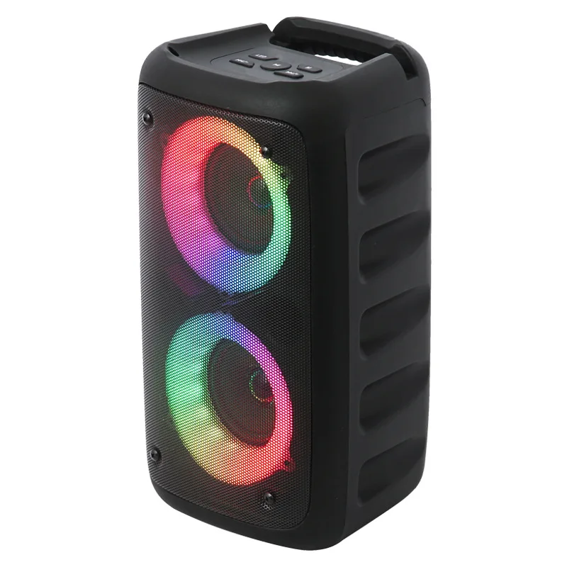 Portable Wireless Bluetooth Karaoke Speaker With Microphone And Led_voghion.com