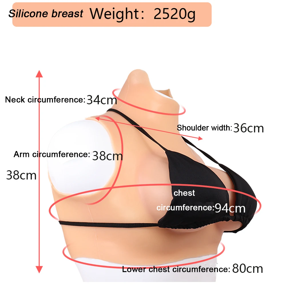 SUSEXY Realistic Silicone Breast Big Fake Artificial Boobs For Transgender Drag Queen Cross-dresser Sissy Gay Sex Pleasure Games