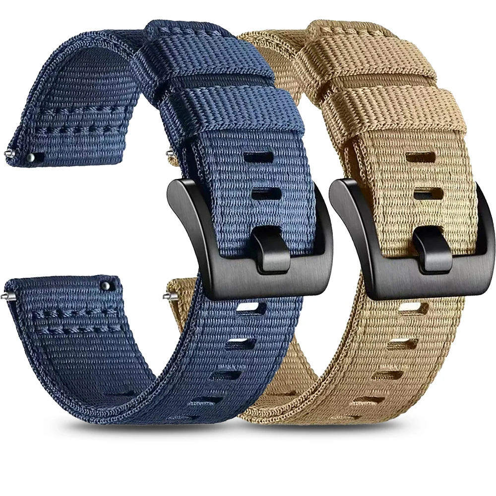 Canvas Watch Bracelet Strap - 24mm, Compatible with Garmin Venu X1