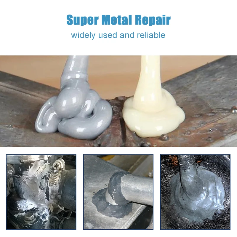 AB Super Metal Repair Glue Casting Iron Caulk High Strength Repairing  Adhesive Heat Resistance Cold Weld Industrial Sealer Agent