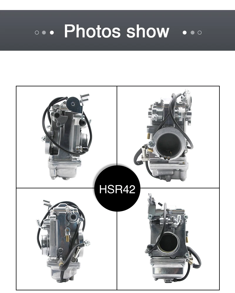 Motorcycle Carburetor Replace For Mikuni Model Carburador HSR 42 45 48mm with #165-188 jets Polished Carb For Harley 20 - Racext Motorcycle Carburetor Replace For Mikuni Model Carburador HSR 42 45 48mm with #165-188 jets Polished Carb For Harley - - Racext 19