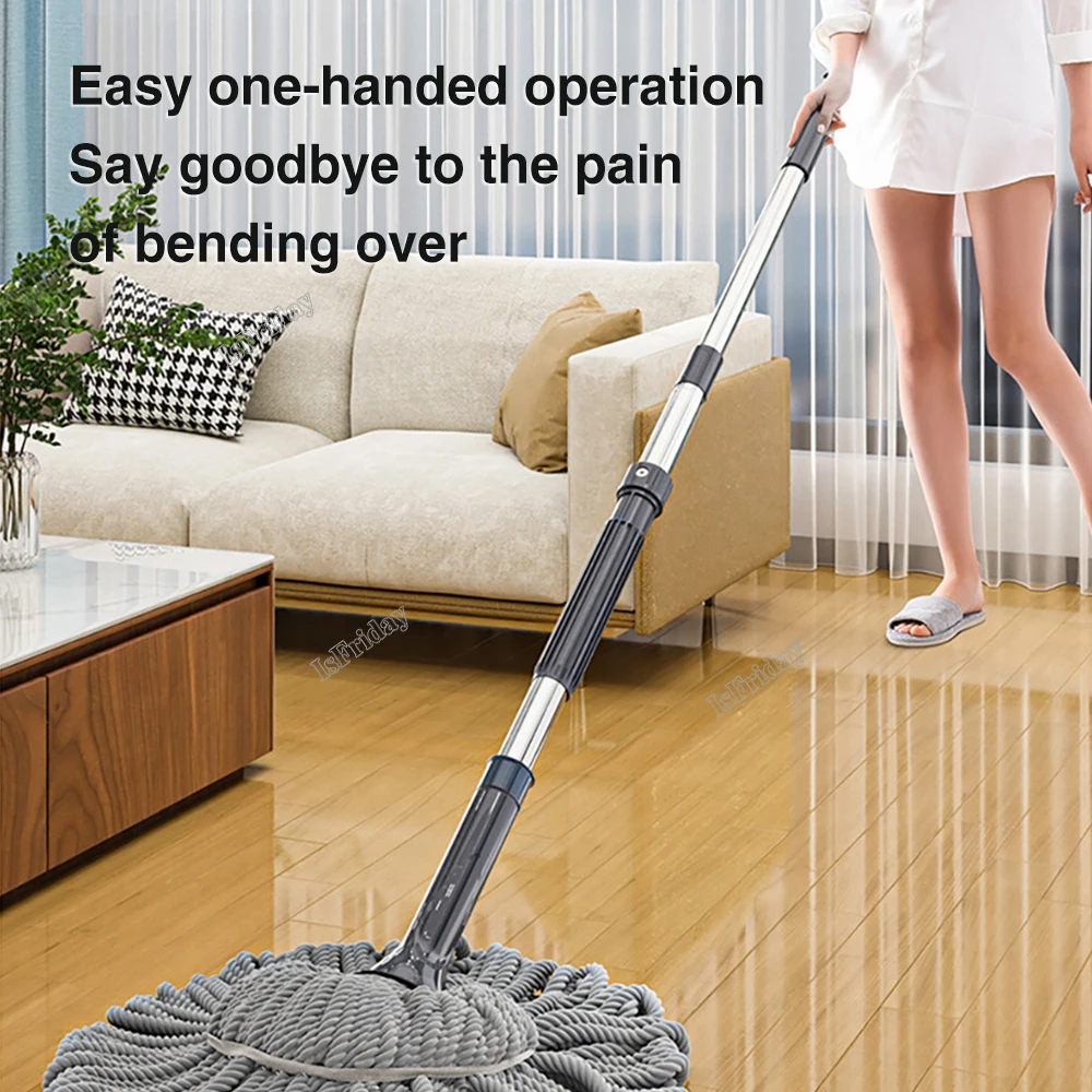 Rotating Self Rotating Water Mop New No Hand Washing Mop Household Mop Floor Cleaning Mop Lazy Person Mop Floor Cleaning Tools