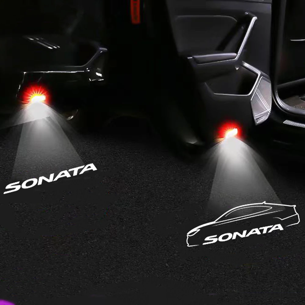 2Pcs Car Door Led Welcome Lights Logo Proiettore Laser Per Sonata Vi (Yf)/ I45 2010 2011 2012 2013 2014