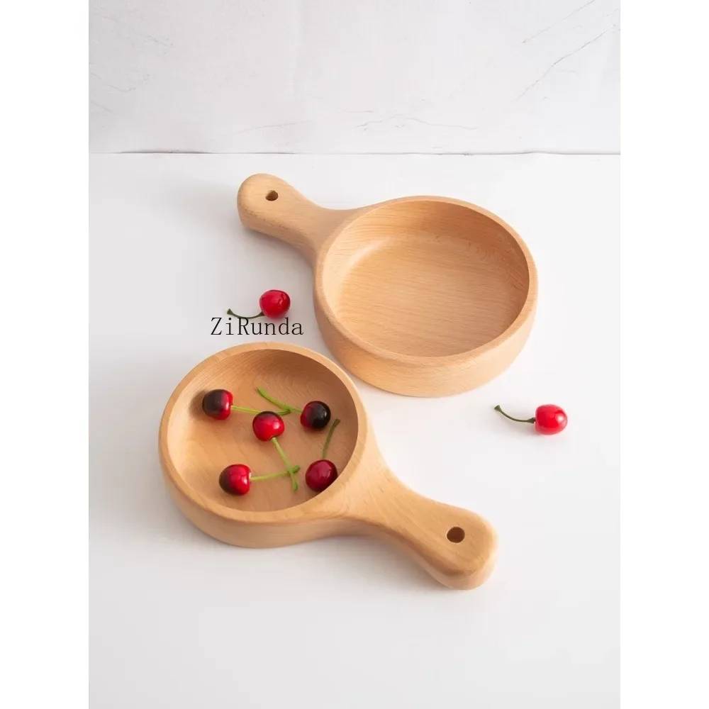 *Solid Wood Water Scoop Household Beech Water Wood Wine Scoop Wooden