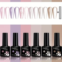 Luxurious 6-Color Cat Eye Gel Nail Polish Set - 8ml Each, Perfect for Salon-Quality Nail Art at Home (TT6012)