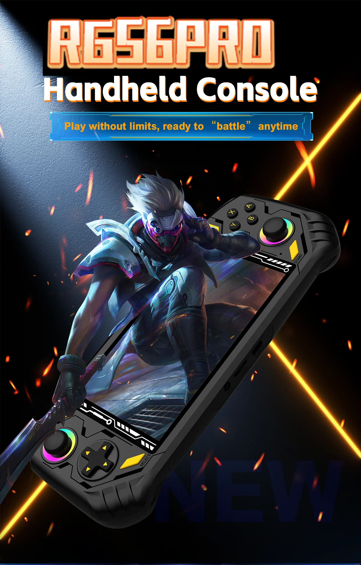 Rg56 Pro Mini Retro Gaming Handheld Console For Classic 3d Games_voghion.com