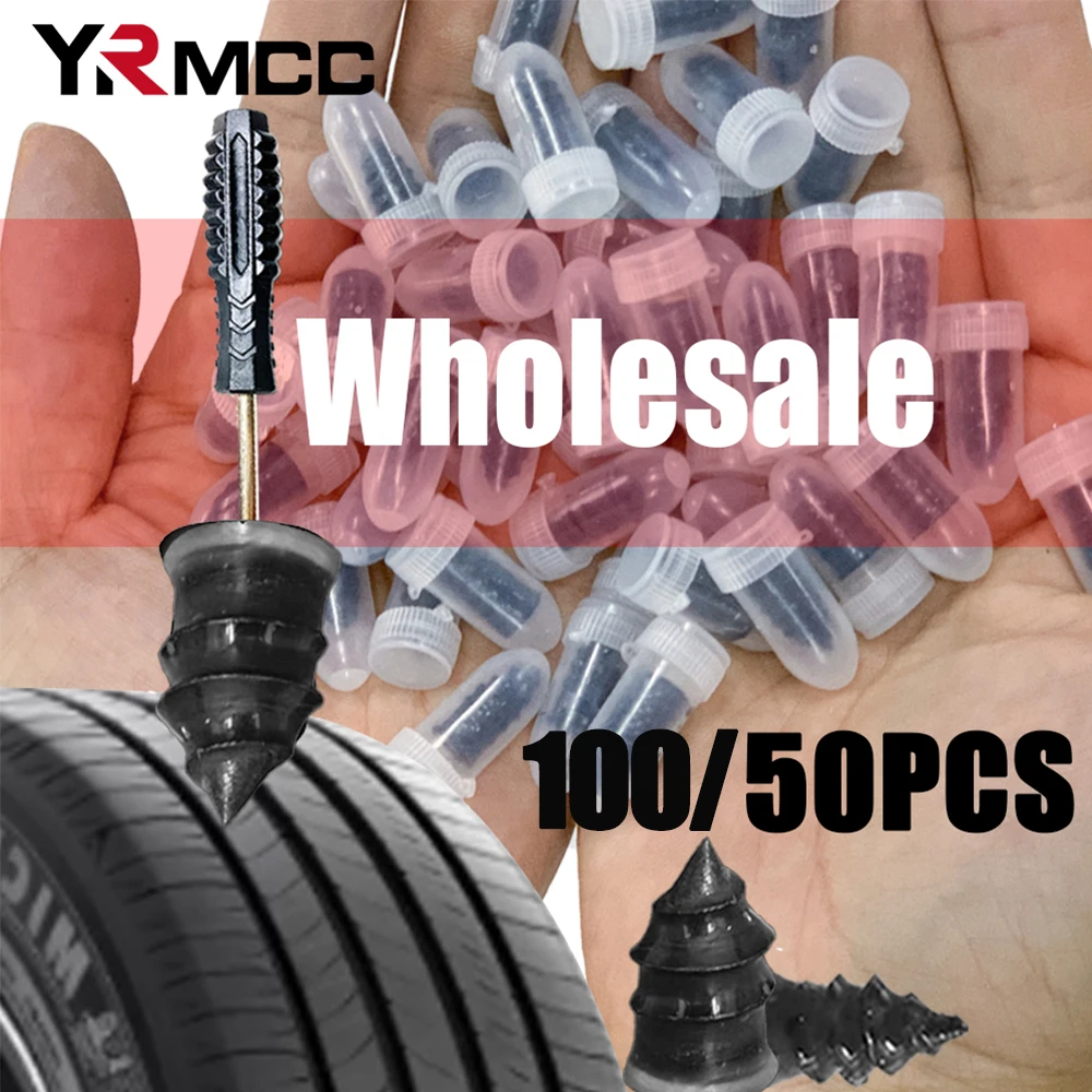 50/100PCS Tire Repair Tools Car Tyre Puncture Repair Nails Motorcycles Tire Rubber Nail for Auto Truck Car Accessories