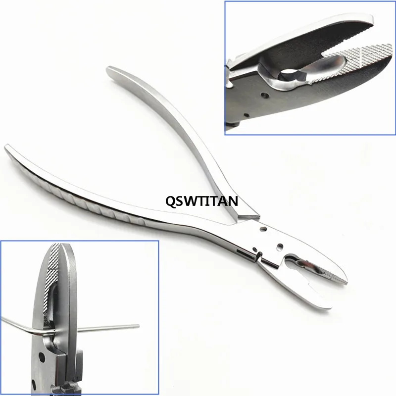 Veterinary Surgical Instruments Orthopedic Instruments Orthodontic Tools Set Orthopedic Wire Cutter Bending Forceps for Multifunctional Kirschner Wire Bone Scissors Veterinary Orthopedic Bending Pliers