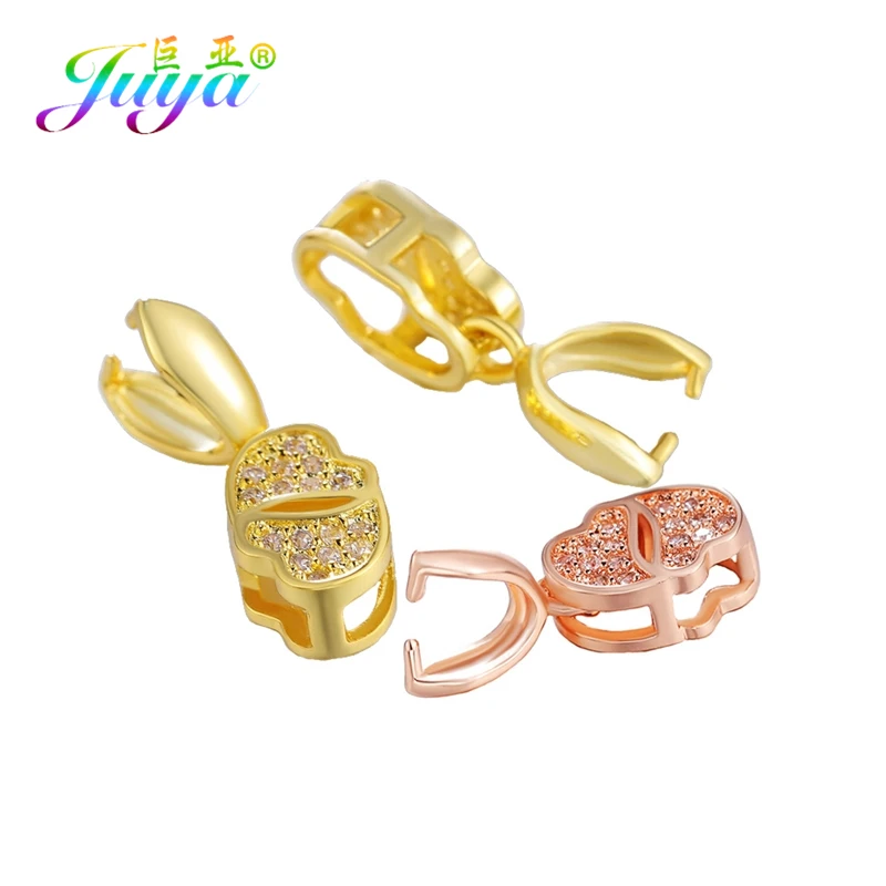 Elegant DIY Jewelry Pinch Clamp Clip Bails for Crafting Earrings and Necklaces