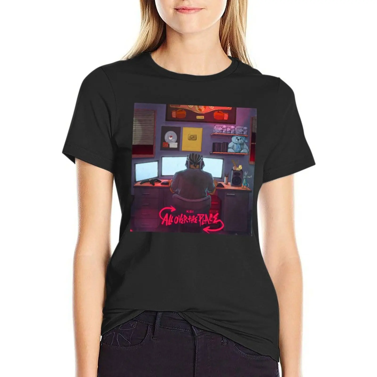 KSI All Over the Place T-Shirt summer top shirts graphic tees funny black t shirts for Women