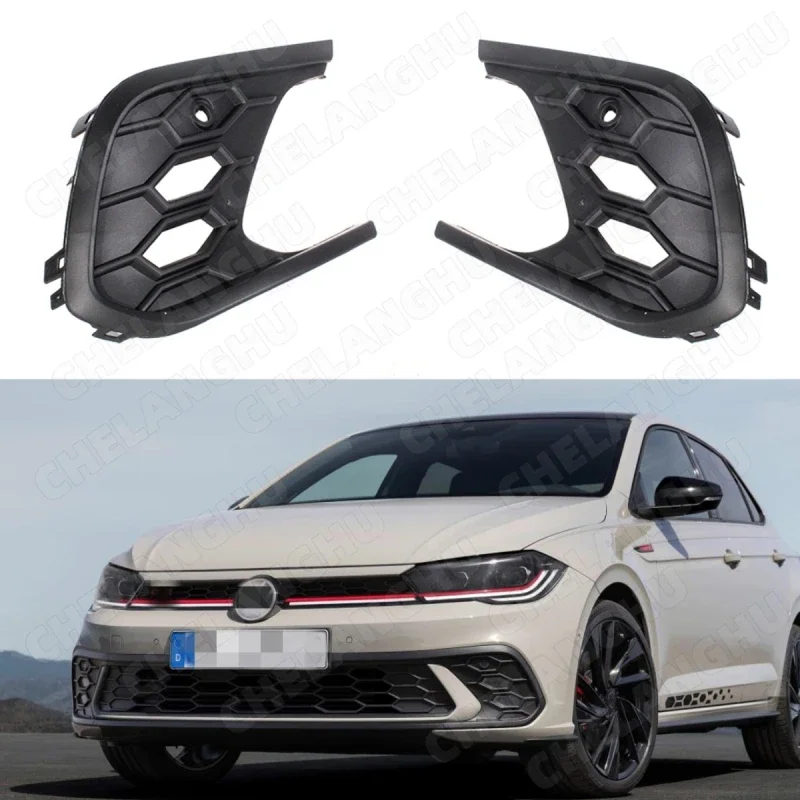 Coppia Di Griglie Paraurti Anteriori Per Fendinebbia Touran 2010-2015 – Sinistra E Destra, Nero, Sostituzione OEM 1T0853665P E 1T0853666T