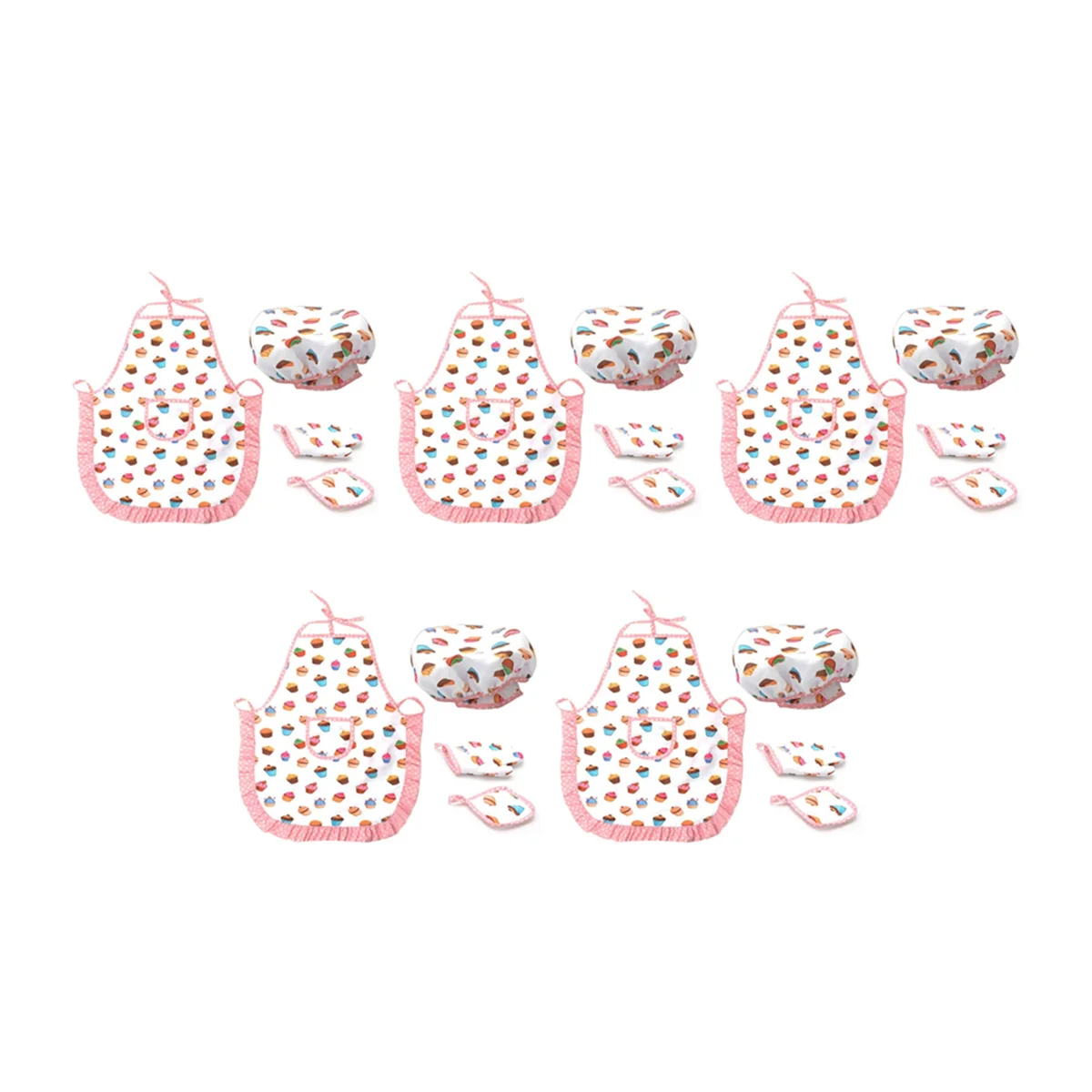 

20Pcs Kids Cooking And Baking Set Includes Apron for Little Girls, Chef Hat, for Toddler Dress Up