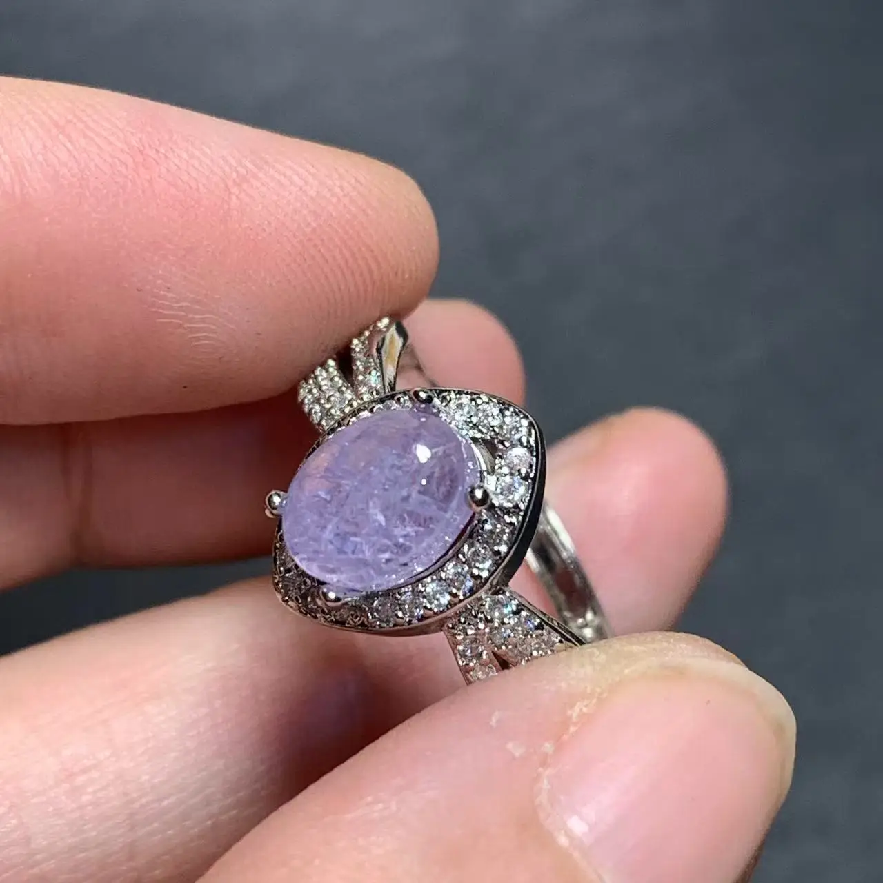 LUXUTY  Natural Tanzanite Ring Female Ring Jewelry for Women Gift Wholesale High Quality Vintage Fine