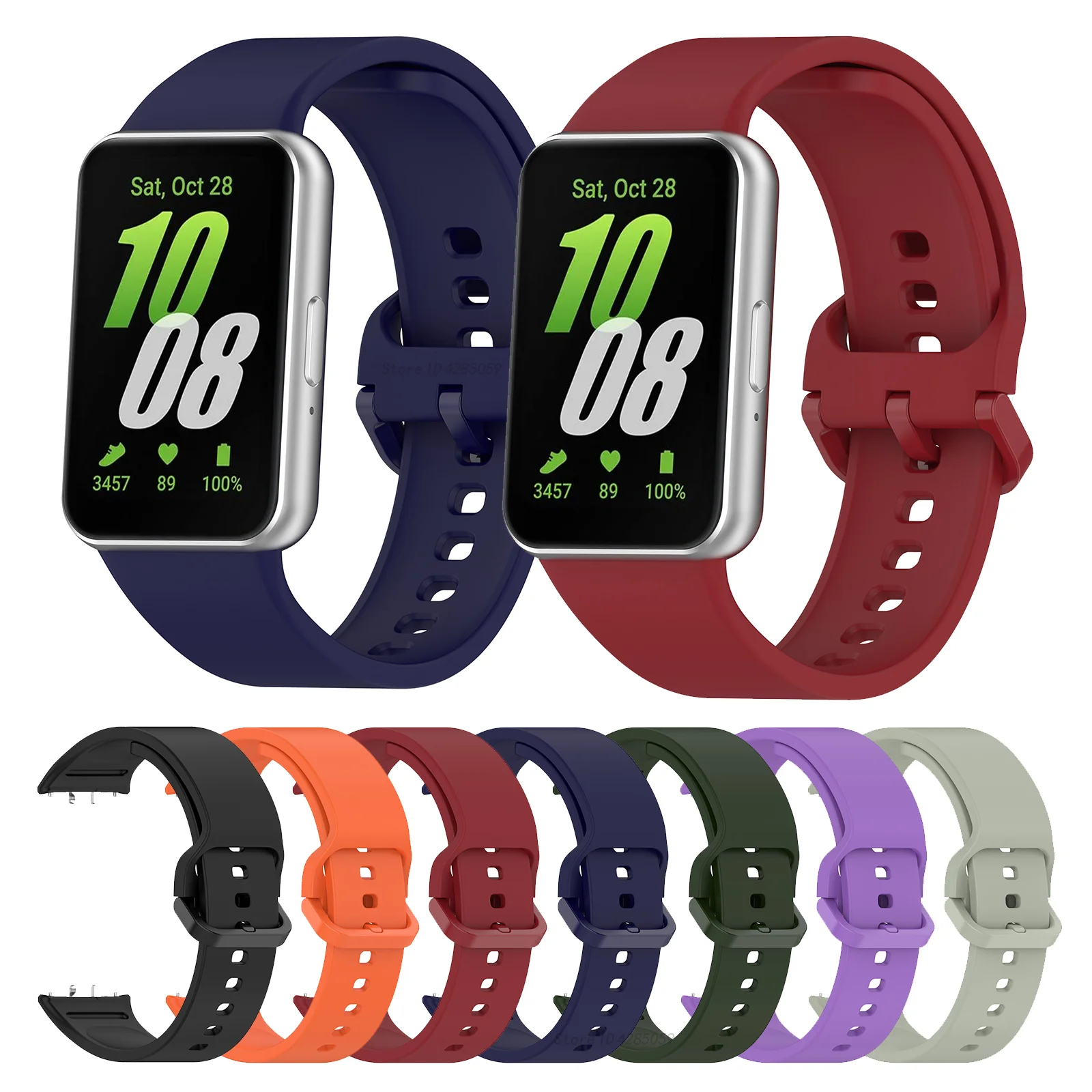 

Strap For Samsung Galaxy Fit 3 SmartWatch Silicone Band Replacement Sport Watchband For Samsung Galaxy Fit3 Bracelet Accessories